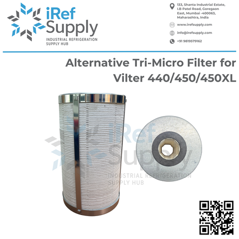 Alternative Vilter Gen Oil filter element with gasket (1448C) — Vilter-compatible aftermarket part