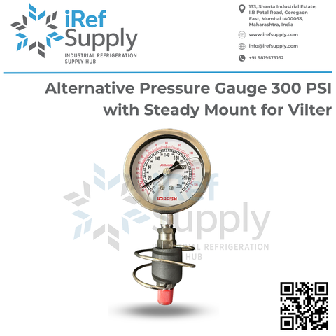 Alternative Vilter Gen Gauge,discharge 31/2" 300 psi (VKTGAUGE300) — Vilter-compatible aftermarket part